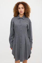 Marni Wool Logo Shirt Dress