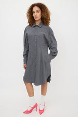 Marni Wool Logo Shirt Dress