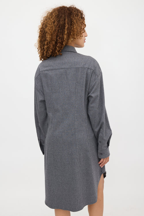 Marni Wool Logo Shirt Dress