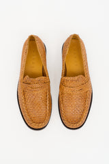 Marni Woven Leather Penny Loafer