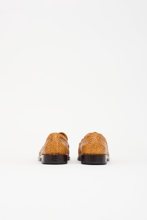 Marni Woven Leather Penny Loafer