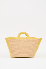 Marni Yellow & Beige Tropicalia Logo Tote Bag
