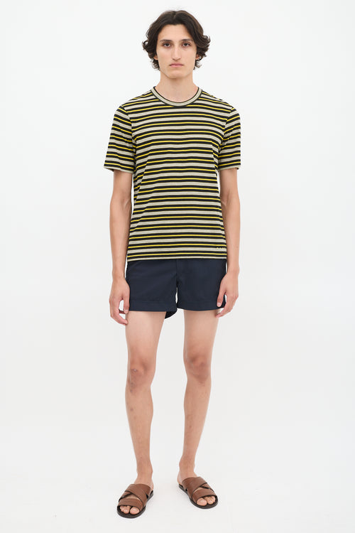 Marni Yellow & Multicolour Striped T-Shirt