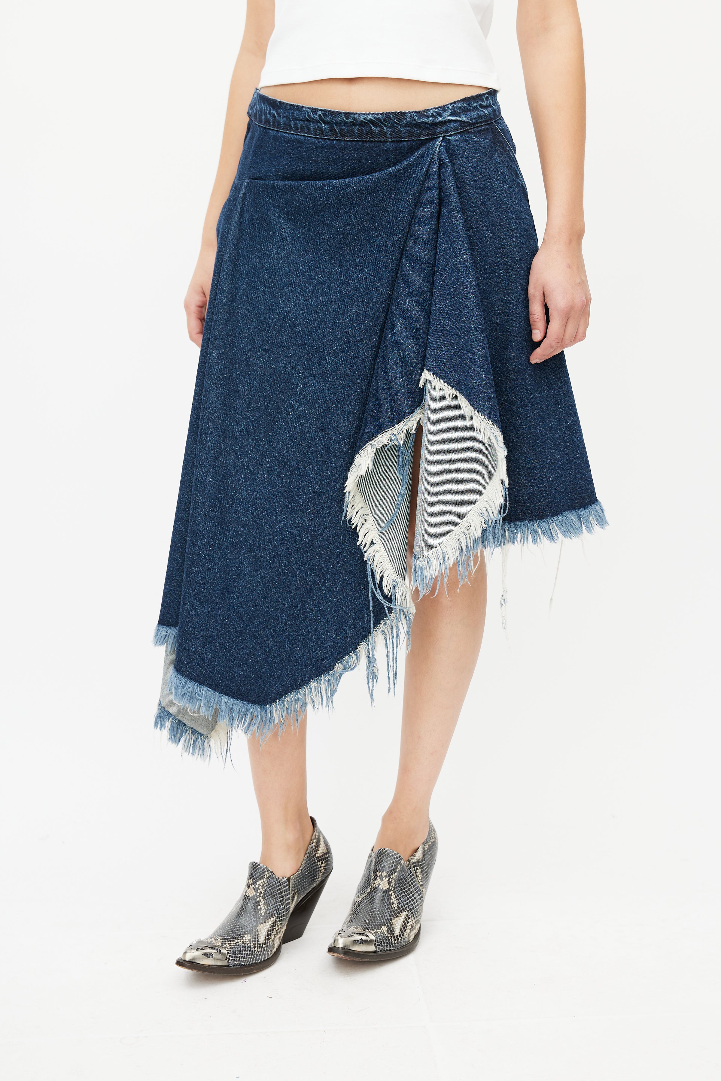 Top 193+ asymmetrical skirt denim