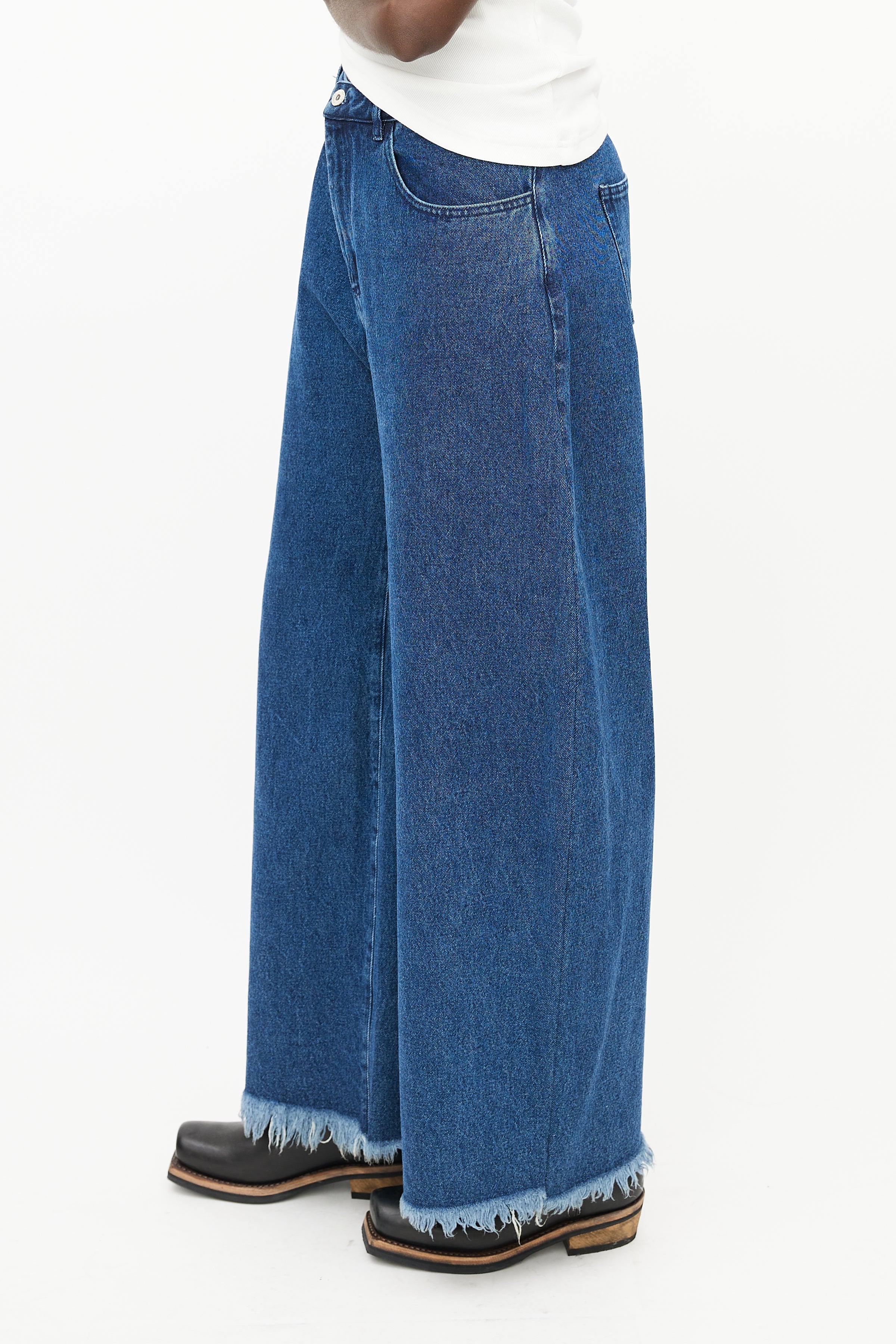 Marques Almeida Blue Multipocket Jeans
