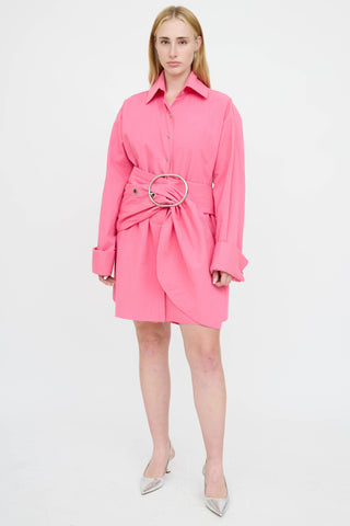 Marques Almeida Buckle Button Up Dress