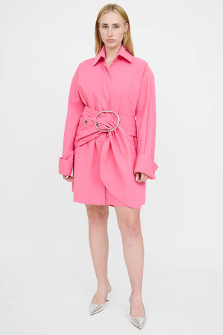 Marques Almeida Buckle Button Up Dress