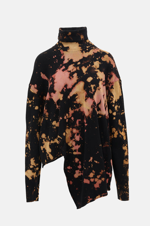 Marques Almeida Bleached Turtleneck Sweater