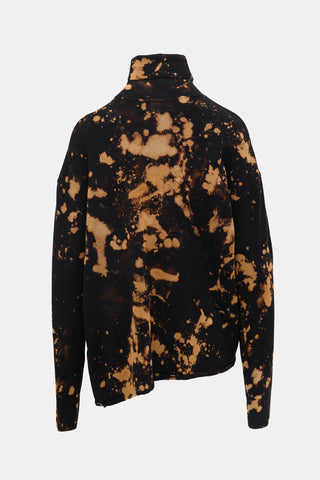 Marques Almeida Bleached Turtleneck Sweater