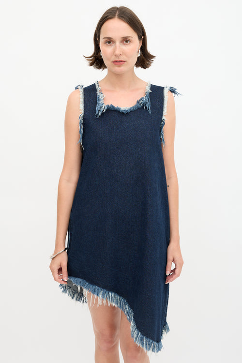 Marques Almeida Denim Sleeveless Dress
