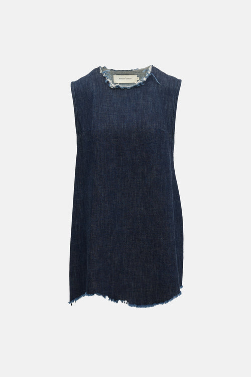 Marques Almeida Denim Tie  Top