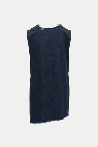 Marques Almeida Denim Tie  Top