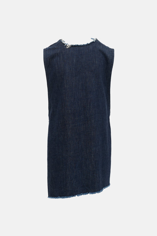 Marques Almeida Denim Tie  Top