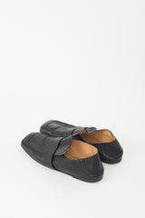 Marsèll Black Pebbled Leather Spatola Loafer