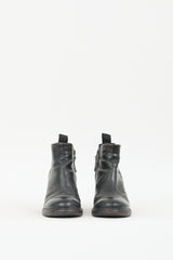 Marsèll Black Leather Zip Chelsea Boot