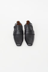 Marsèll Black Leather Block Heel Pump