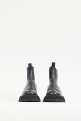 Marsèll Black Leather Chunky Sole Chelsea Boot