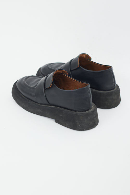 Marsèll Black Leather Gommellone Chunky Loafer