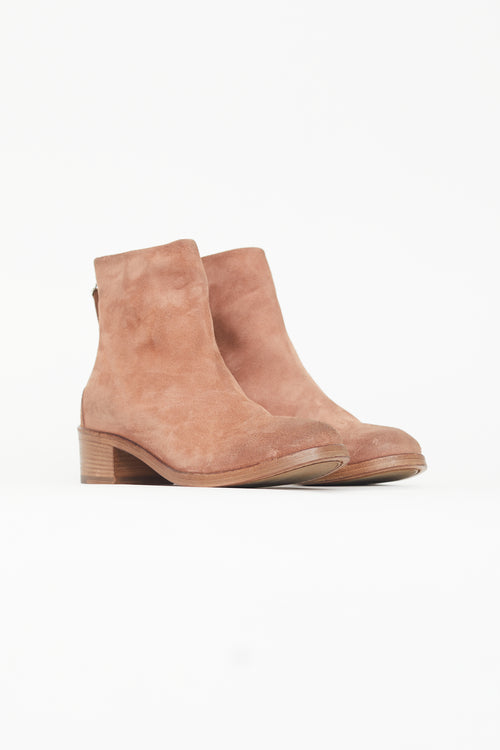Marsèll Brown Suede Listo Ankle Boot