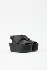 Marsèll Leather Platform Wedge Sandal