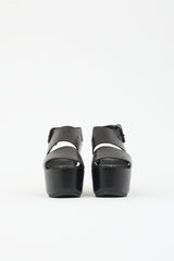 Marsèll Leather Platform Wedge Sandal