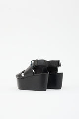 Marsèll Leather Platform Wedge Sandal