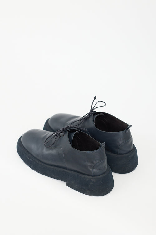 Marsèll Navy  Gommellone Leather Platform Derby