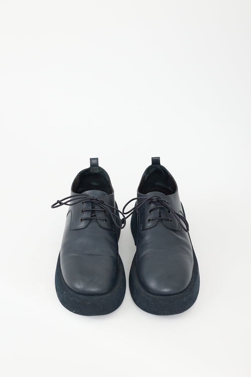 Marsèll Navy  Gommellone Leather Platform Derby