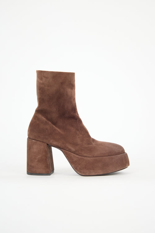 Marsèll Suede Tacplat Boot