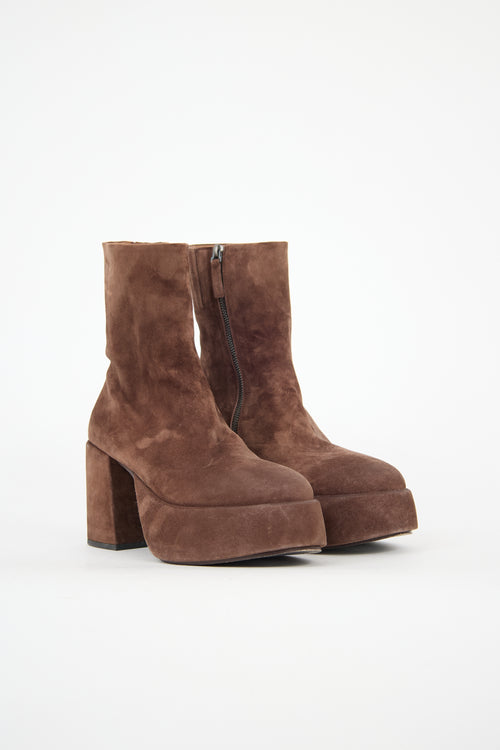 Marsèll Suede Tacplat Boot