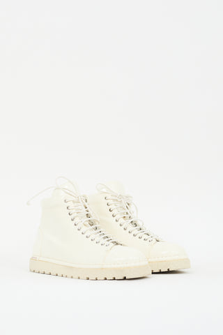 Marsèll White Patent Leather Boot