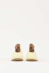 Marsèll Yellow & Brown Leather Rounded Toe Pump