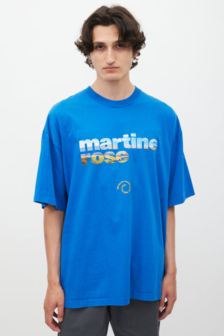 Martine Rose 2021 Blue & Multicolour Goodside Logo T-Shirt