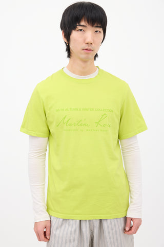 Martine Rose Green Logo T-Shirt