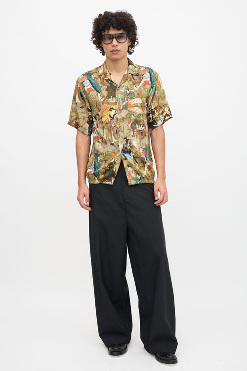 Martine Rose Satin Printed Shirt
