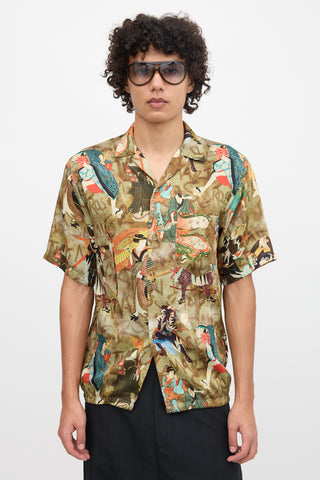 Martine Rose Satin Printed Shirt