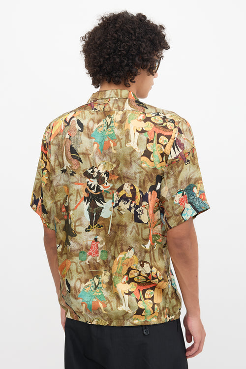 Martine Rose Satin Printed Shirt