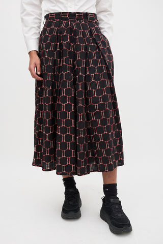 Yohji Yamamoto SS 2012 Printed Wide Leg Pant