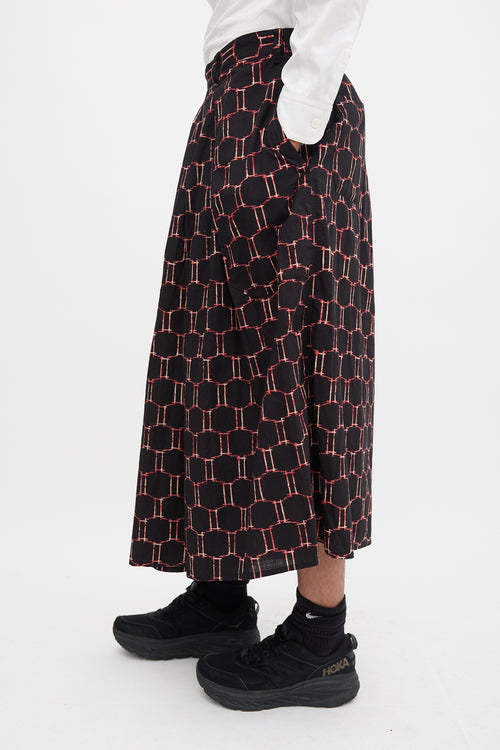 Yohji Yamamoto SS 2012 Printed Wide Leg Pant