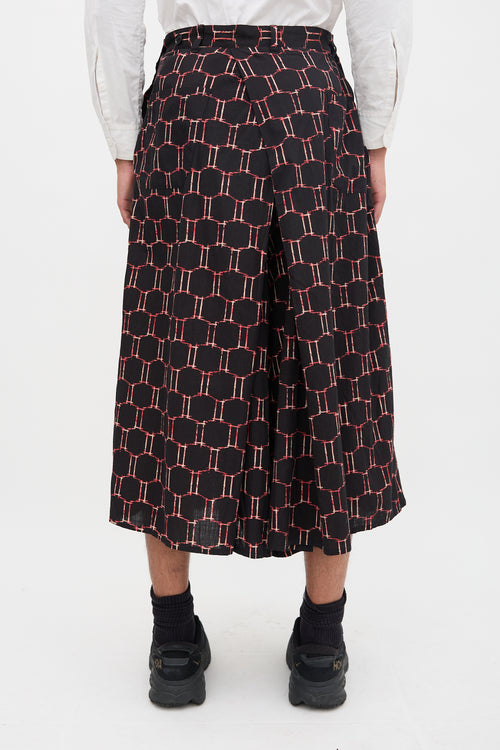 Yohji Yamamoto SS 2012 Printed Wide Leg Pant