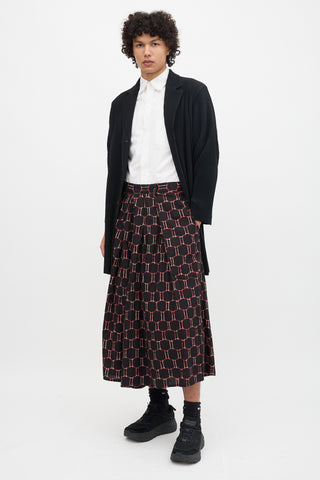 Yohji Yamamoto SS 2012 Printed Wide Leg Pant