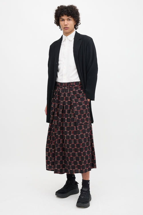 Yohji Yamamoto SS 2012 Printed Wide Leg Pant