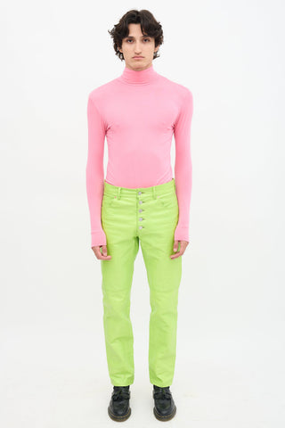 Martine Rose Embossed Leather Jujy  Trouser