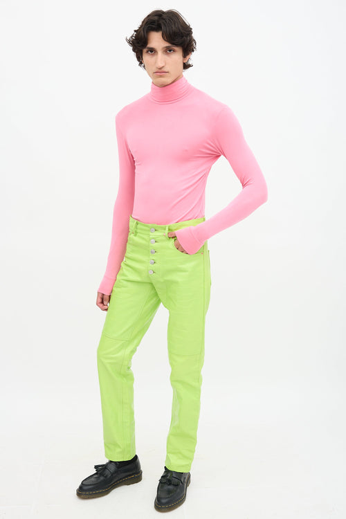 Martine Rose Embossed Leather Jujy  Trouser
