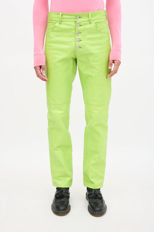 Martine Rose Embossed Leather Jujy  Trouser