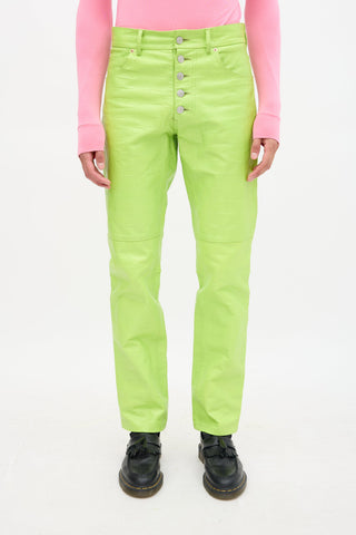 Martine Rose Embossed Leather Jujy  Trouser