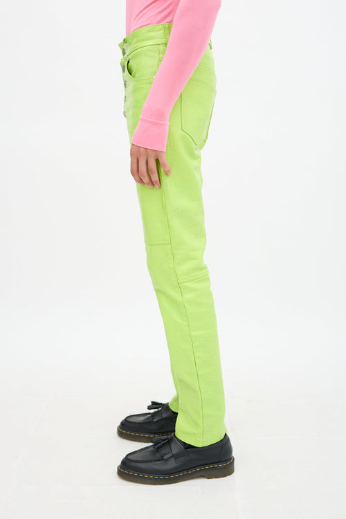 Martine Rose Embossed Leather Jujy  Trouser