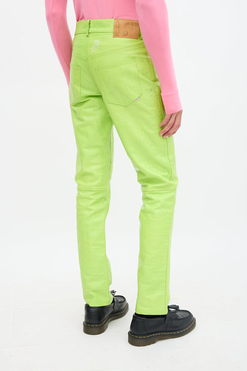 Martine Rose Embossed Leather Jujy  Trouser