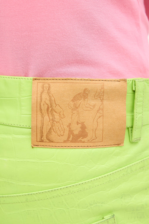 Martine Rose Embossed Leather Jujy  Trouser