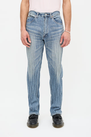 Martine Rose FW 2022 Crinkle Slim Leg Jeans